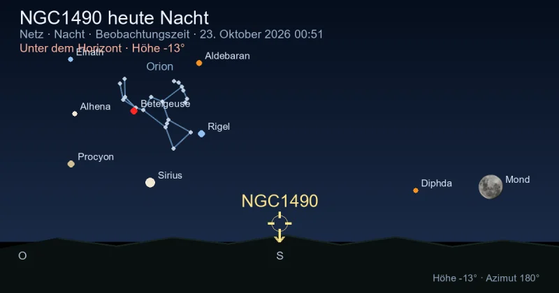 NGC1490 heute Nacht