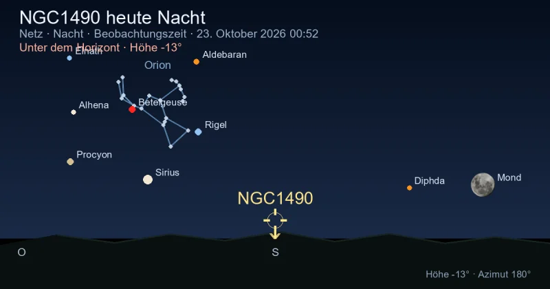 NGC1490 heute Nacht
