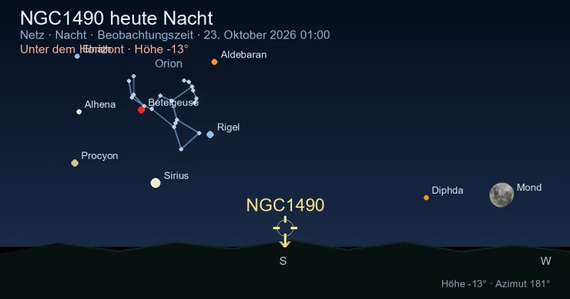 NGC1490 heute Nacht