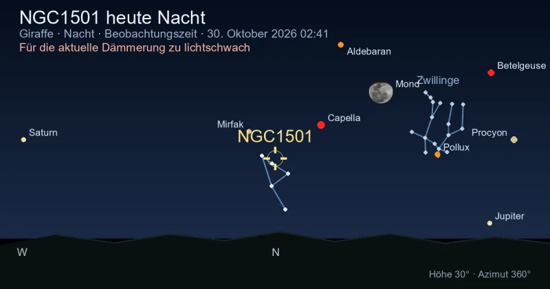 NGC1501 heute Nacht