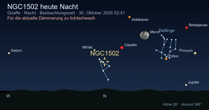 NGC1502 heute Nacht