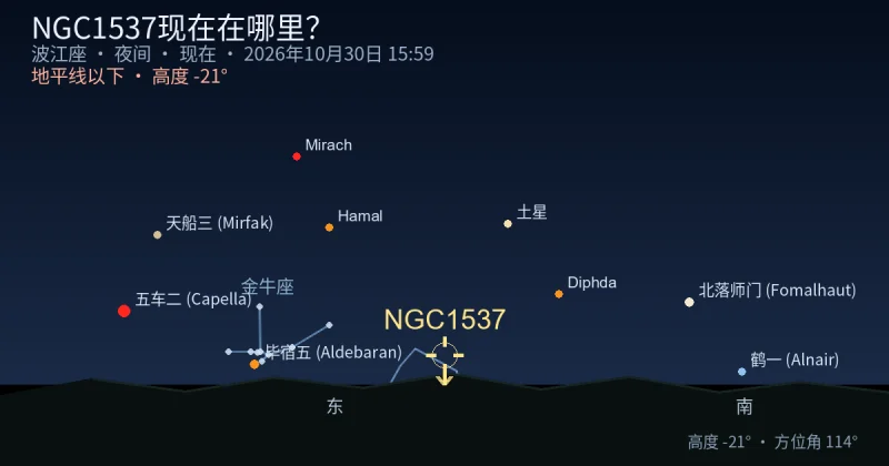 NGC1537现在在哪里？
