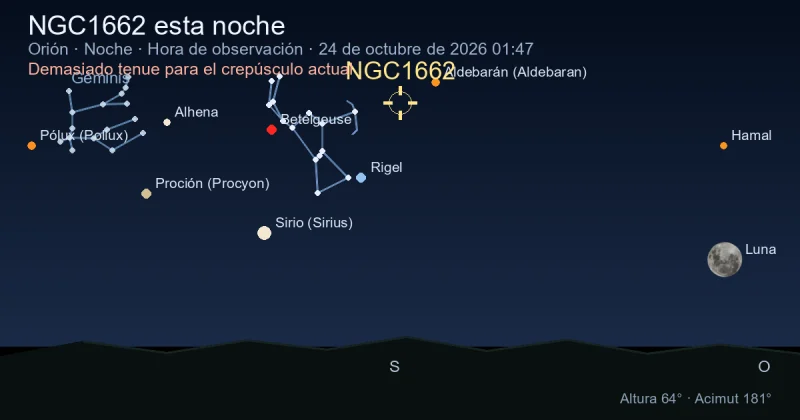 NGC1662 esta noche