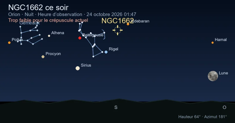 NGC1662 ce soir