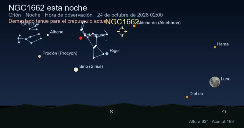 NGC1662 esta noche
