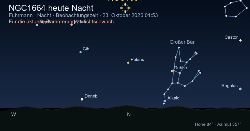 NGC1664 heute Nacht