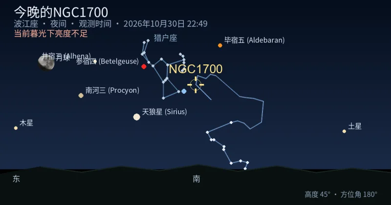今晚的NGC1700