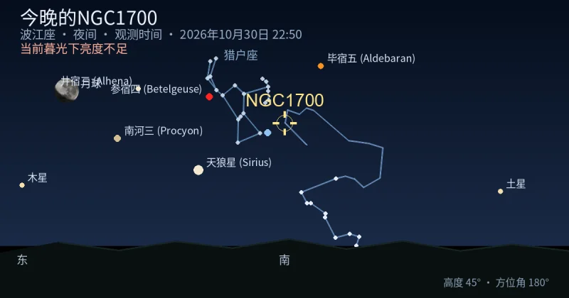 今晚的NGC1700