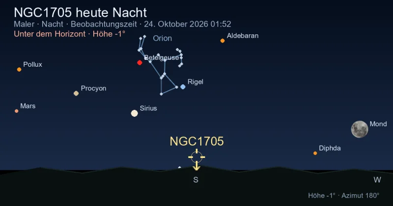 NGC1705 heute Nacht