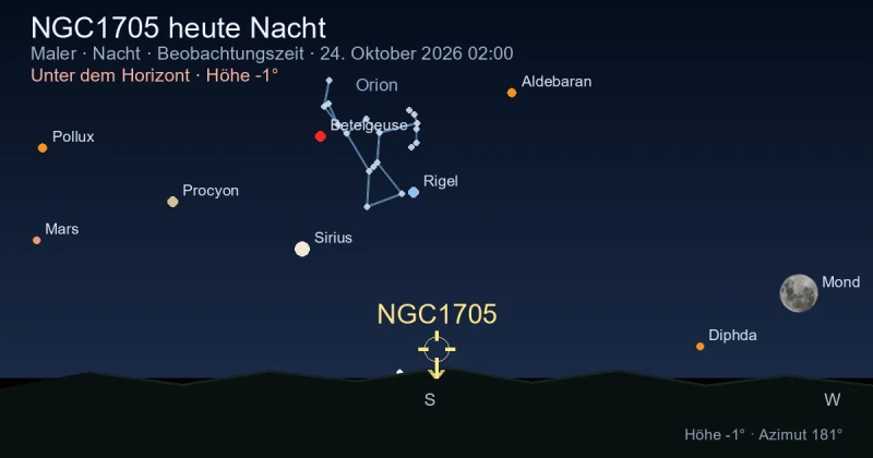NGC1705 heute Nacht