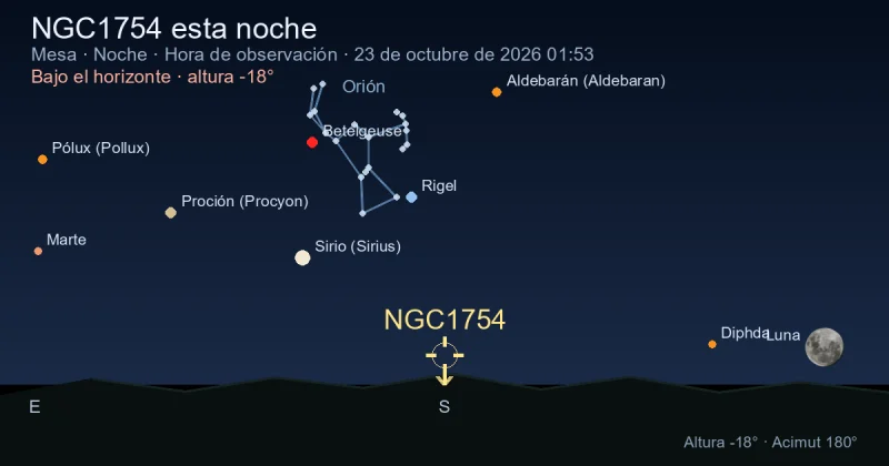 NGC1754 esta noche