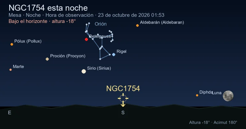 NGC1754 esta noche