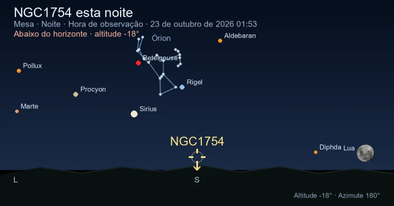 NGC1754 esta noite