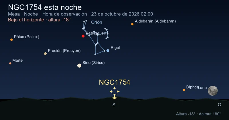 NGC1754 esta noche