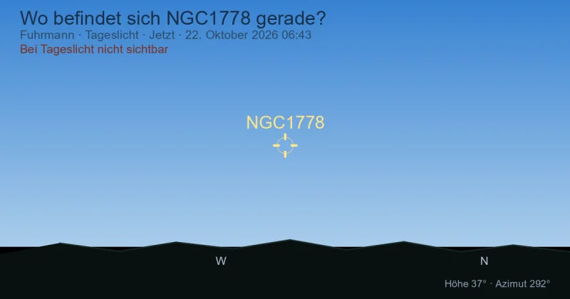Wo befindet sich NGC1778 gerade?