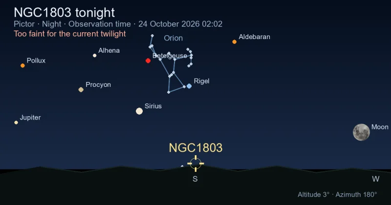 NGC1803 tonight