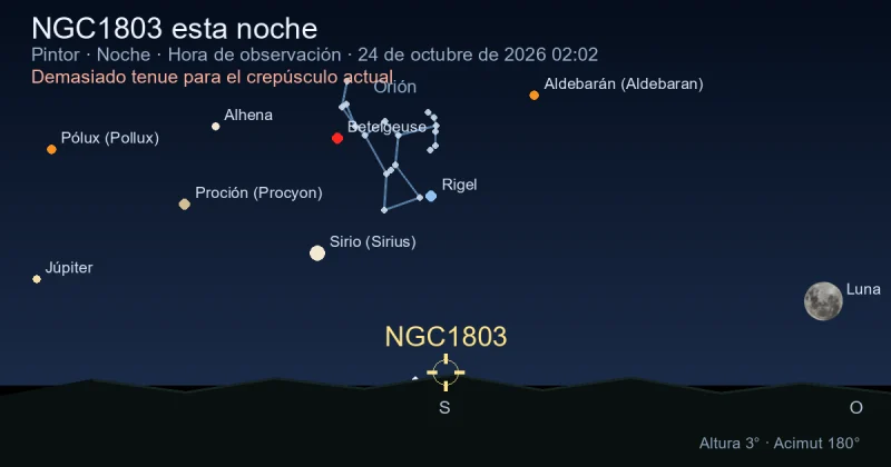 NGC1803 esta noche