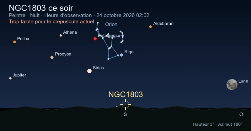NGC1803 ce soir