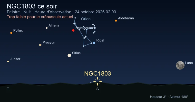 NGC1803 ce soir