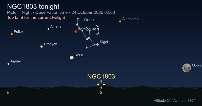 NGC1803 tonight