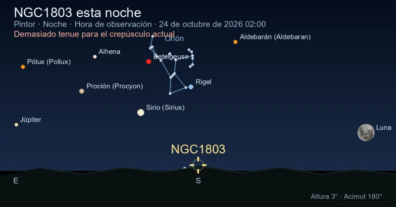 NGC1803 esta noche