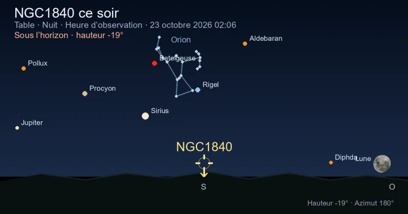 NGC1840 ce soir