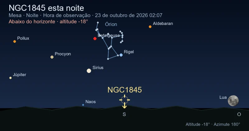 NGC1845 esta noite