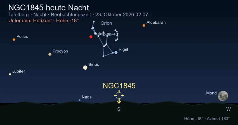 NGC1845 heute Nacht