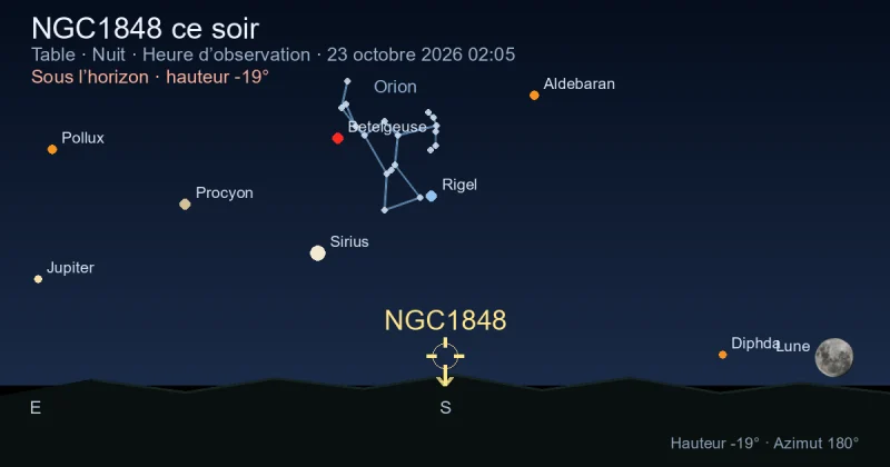 NGC1848 ce soir