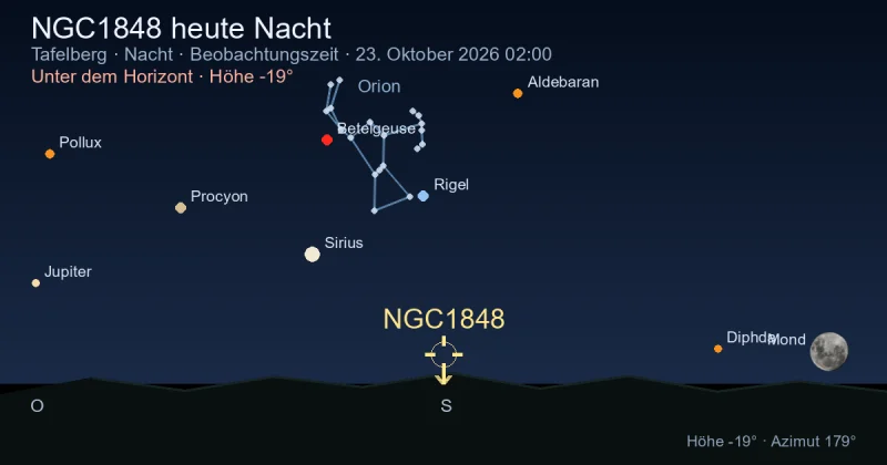 NGC1848 heute Nacht