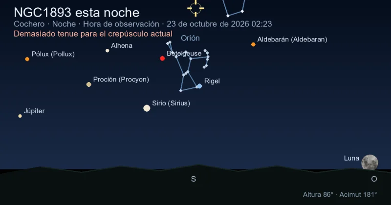 NGC1893 esta noche