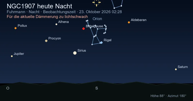 NGC1907 heute Nacht