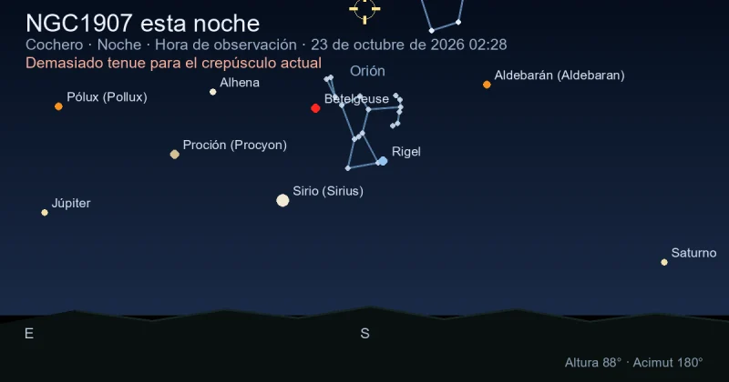 NGC1907 esta noche