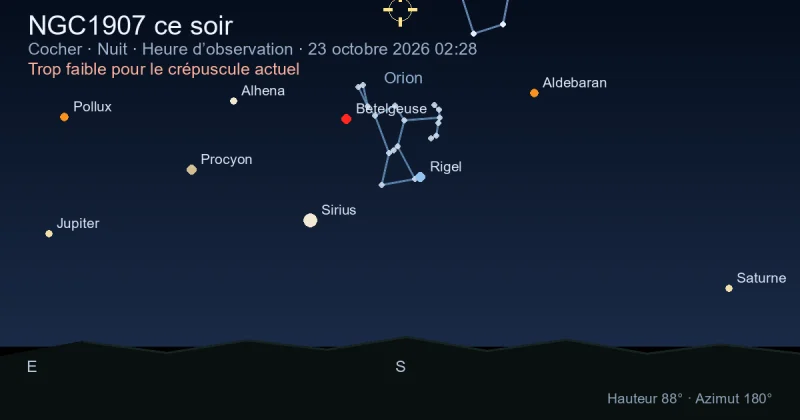 NGC1907 ce soir
