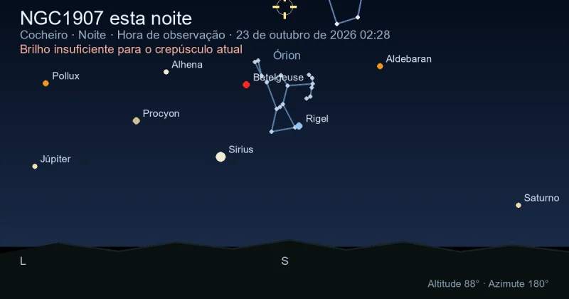 NGC1907 esta noite