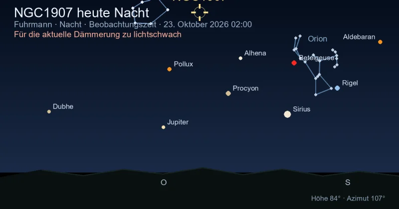 NGC1907 heute Nacht