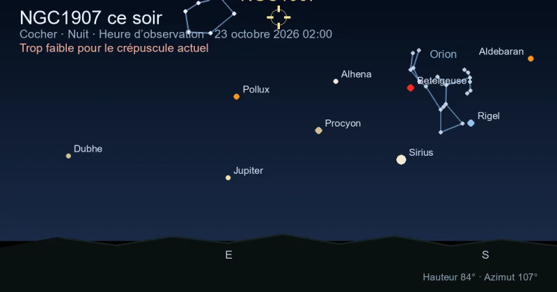 NGC1907 ce soir