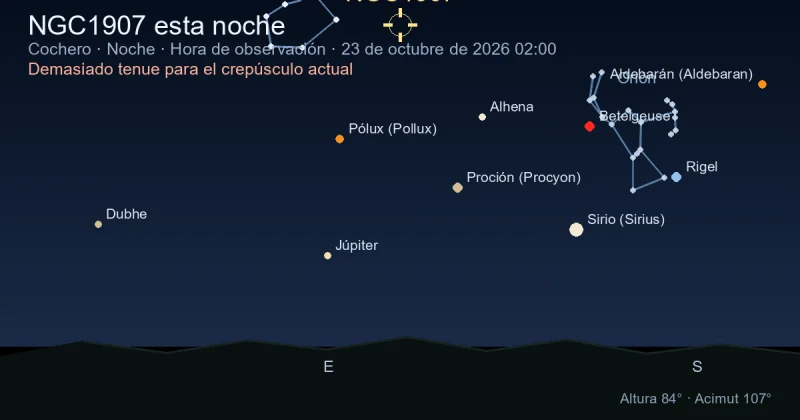 NGC1907 esta noche