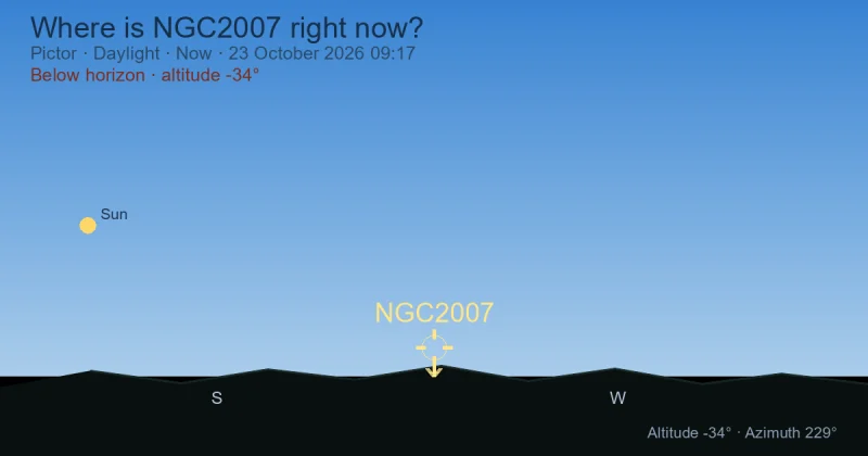 Where is NGC2007 right now?