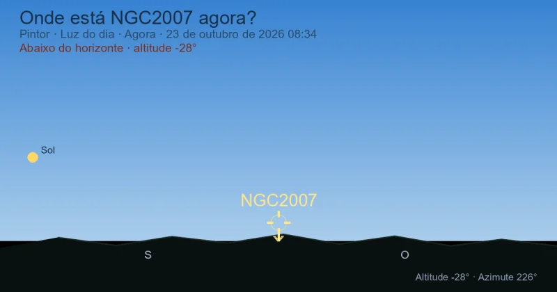 Onde está NGC2007 agora?