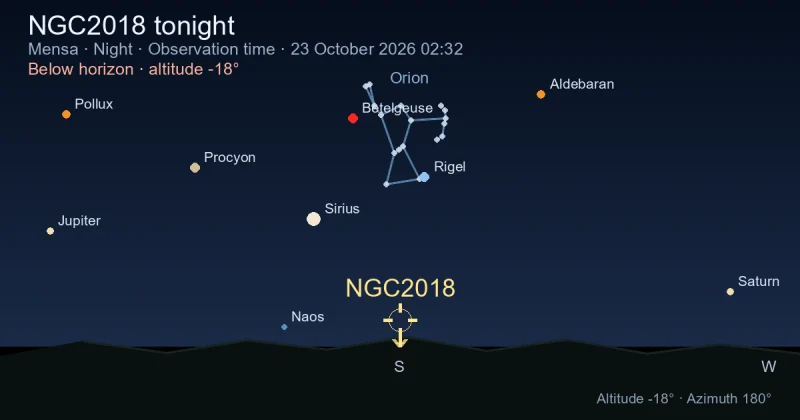 NGC2018 tonight