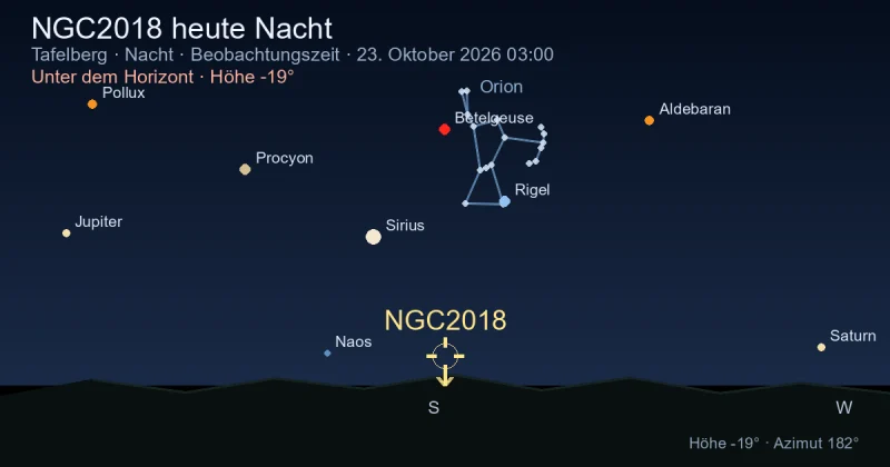 NGC2018 heute Nacht