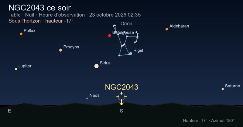 NGC2043 ce soir