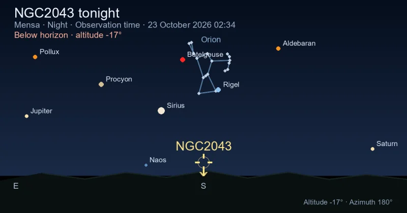 NGC2043 tonight