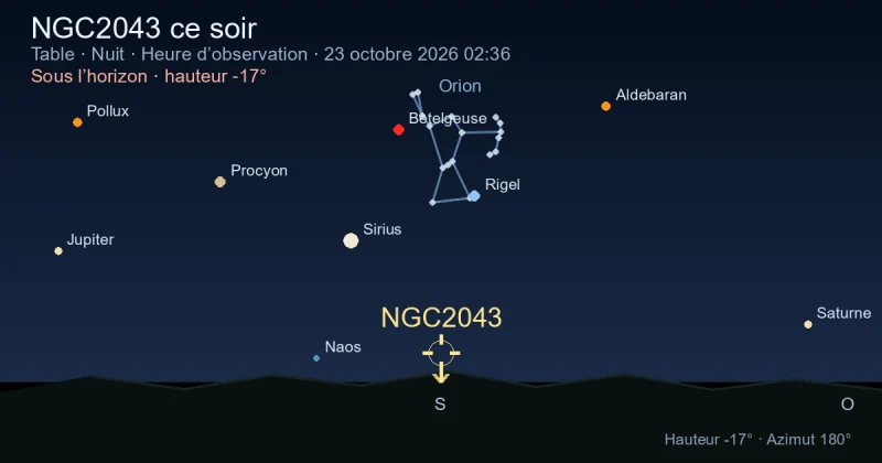 NGC2043 ce soir