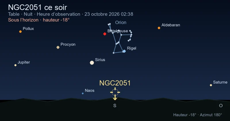 NGC2051 ce soir