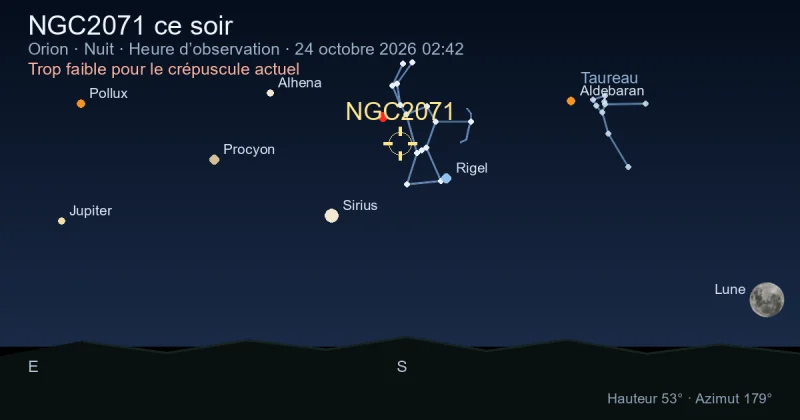 NGC2071 ce soir