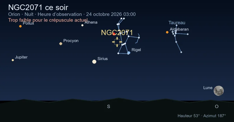 NGC2071 ce soir