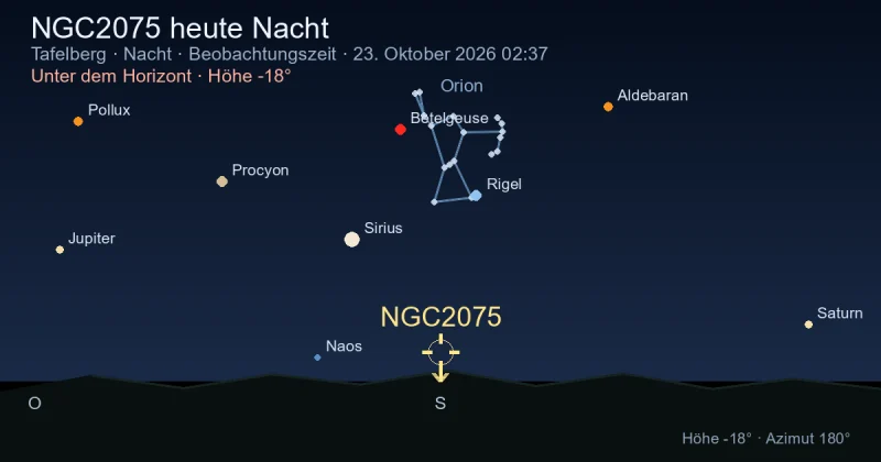 NGC2075 heute Nacht