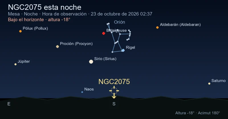 NGC2075 esta noche